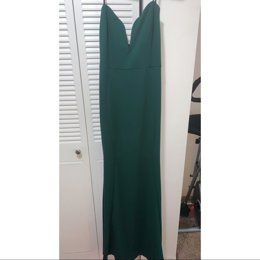 Floor Length Strapless Dress